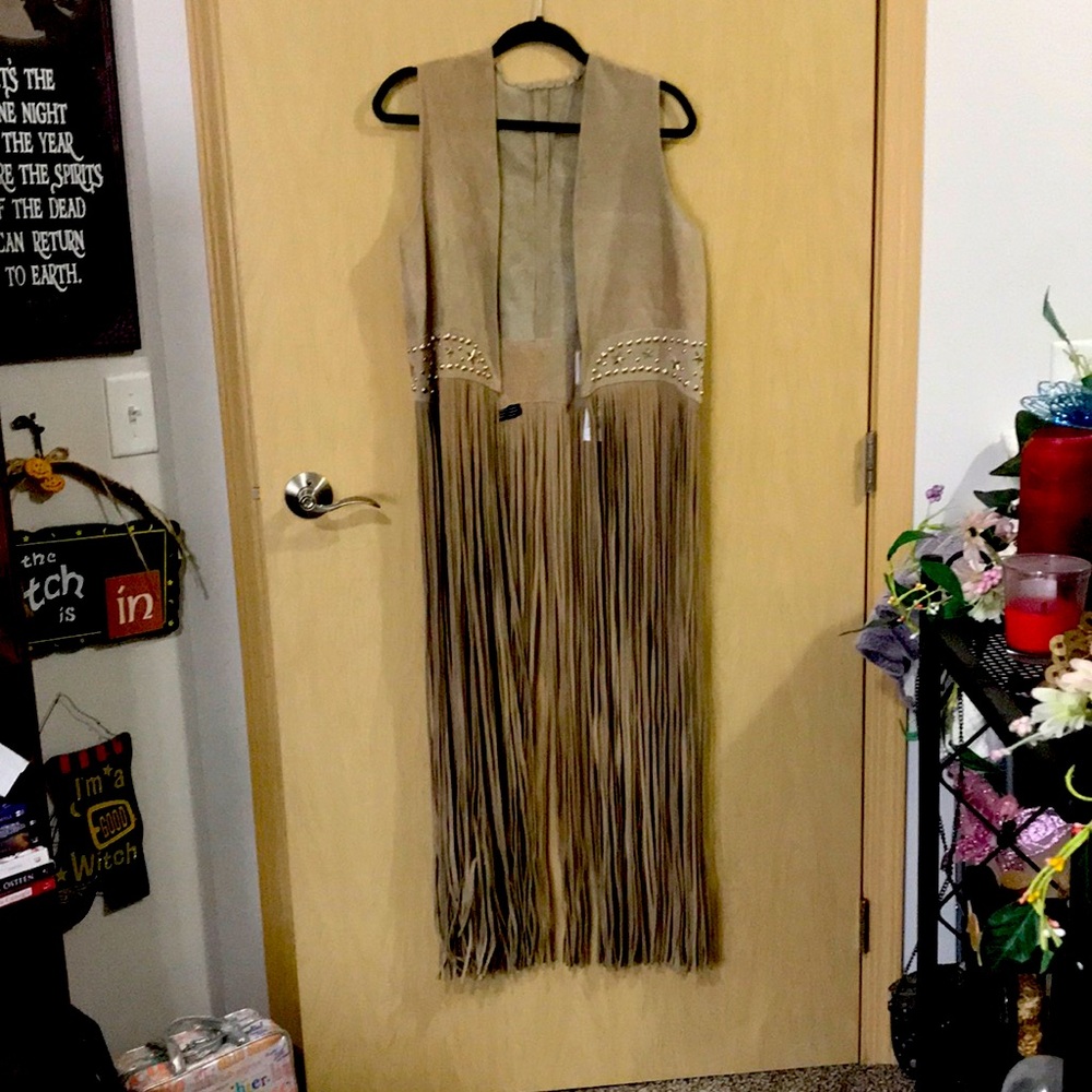 New! Suede Paris Vest